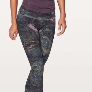 Lululemon Wunder Under Radiant Marble Crops